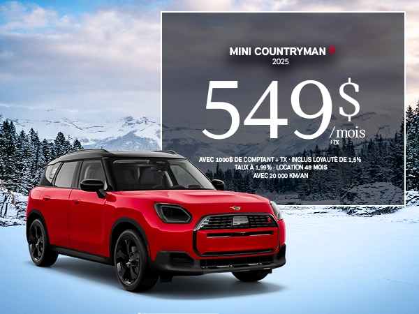 Bannière de Mini Countryman S 2025